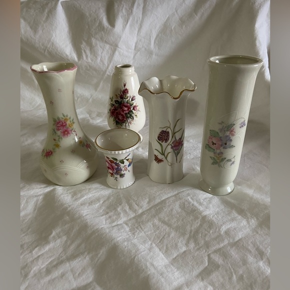 Hand Painted Vaso Other - 🌷All 5 Floral Vases For One $-Unique & Perfect- When 1 Sells this Listings Gone
